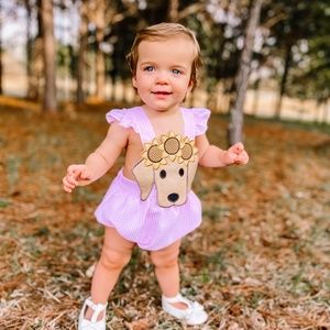 Baby Puppy Bubble Romper